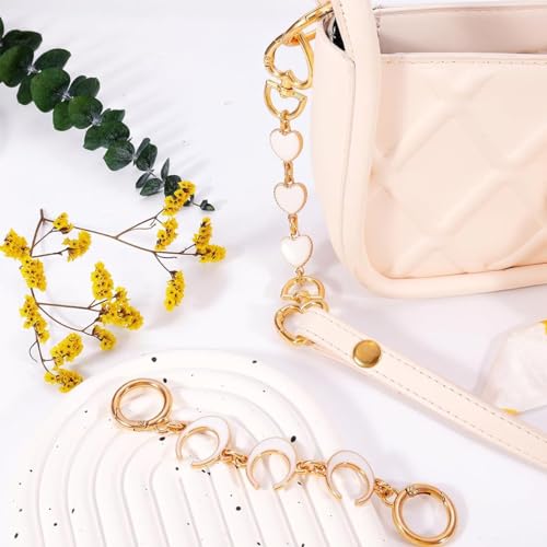 PALAY® 4PCS Bag Straps for Sling Purse Extender Chain Cute Charm Golden Strap for Bags Quick Connection Replacement Accessories for Handbag PALAY® 4PCS Bag Straps for Sling Purse Extender Chain Cute Charm Golden Strap for Bags Quick Connection Replacement Accessories for Handbag